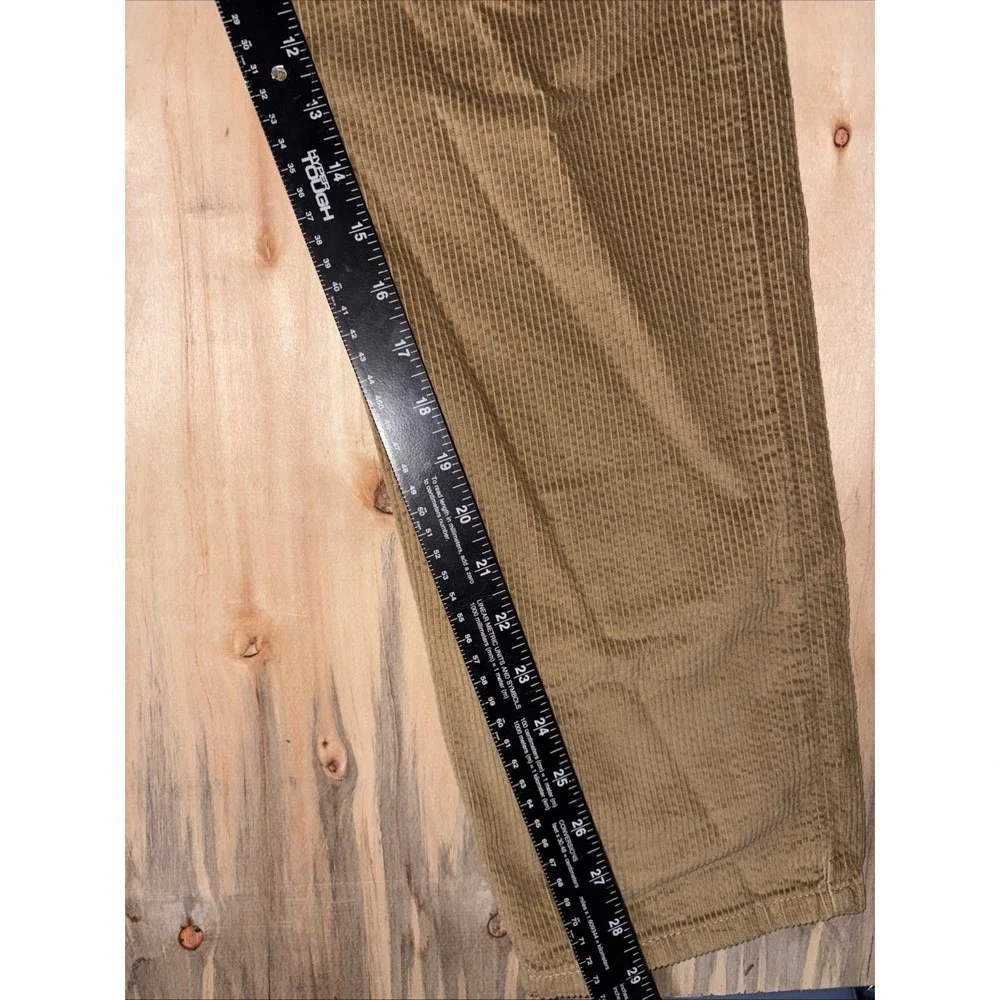 Levi's Corduroy Pants Mens Size 30x30 Straight Leg Golden Tan Irregular